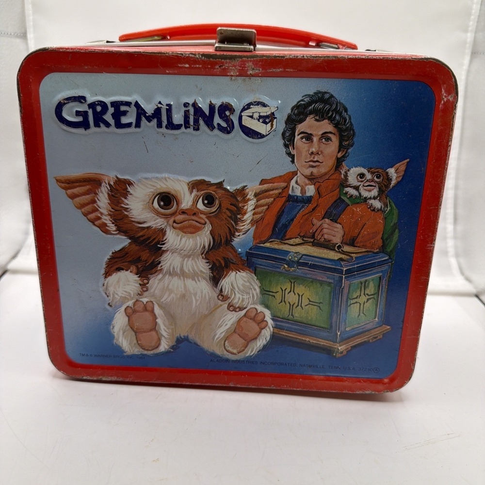 Vintage Aladdin 1984 - Gremlins Gizmo Metal Lunch Box - (No Thermos)